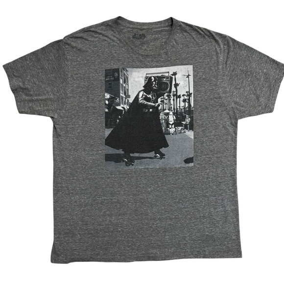 Star Wars Other - Star Wars Darth Vader Boombox Gray Graphic T-Shirt Graphic Tee